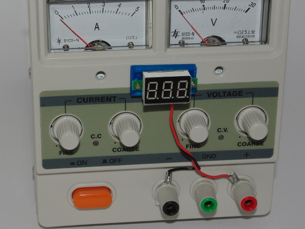 Voltmeter Support Plate