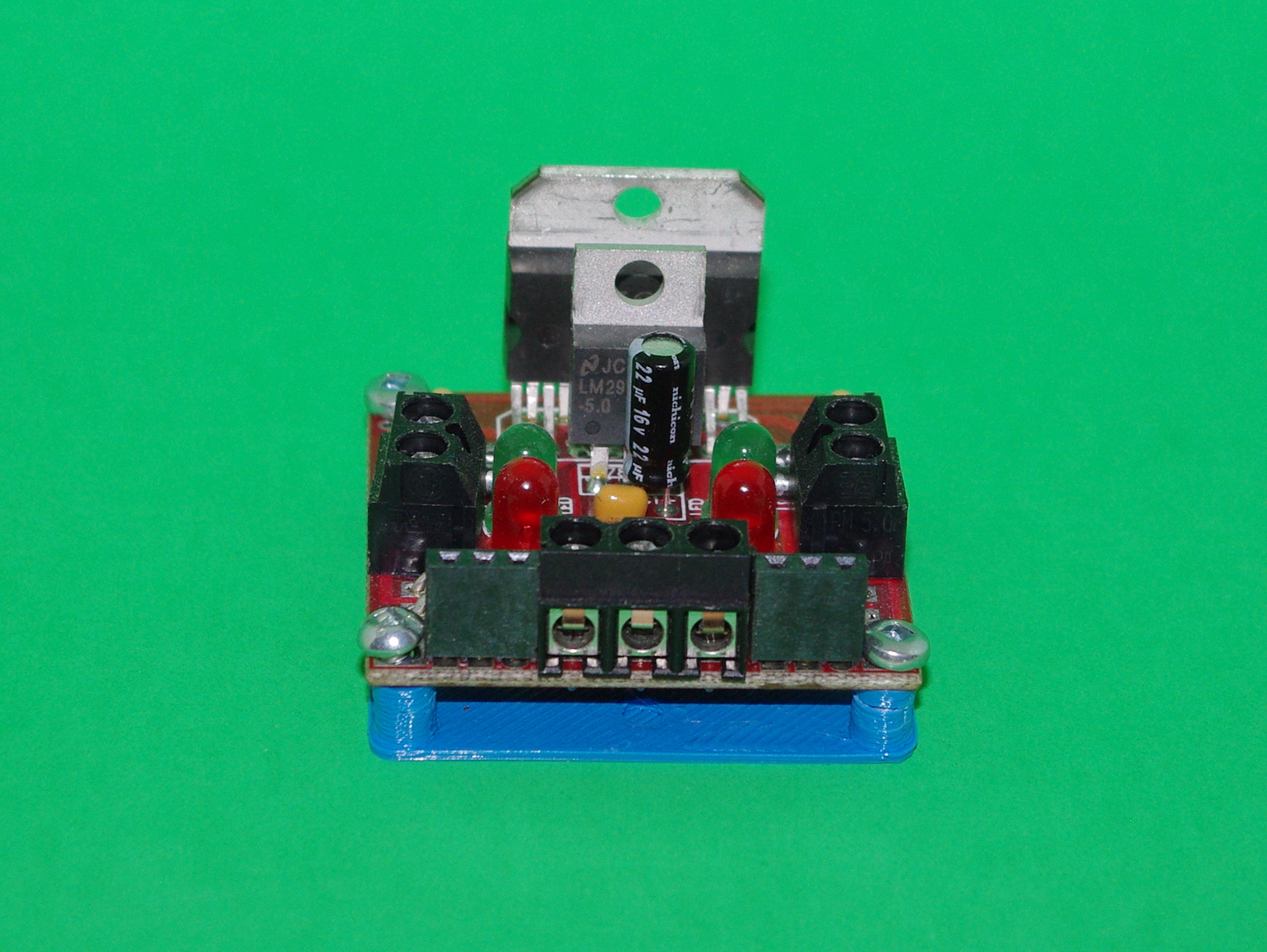 Solarbotics L298 Compact Motor Driver Drilling and Mounting Plates