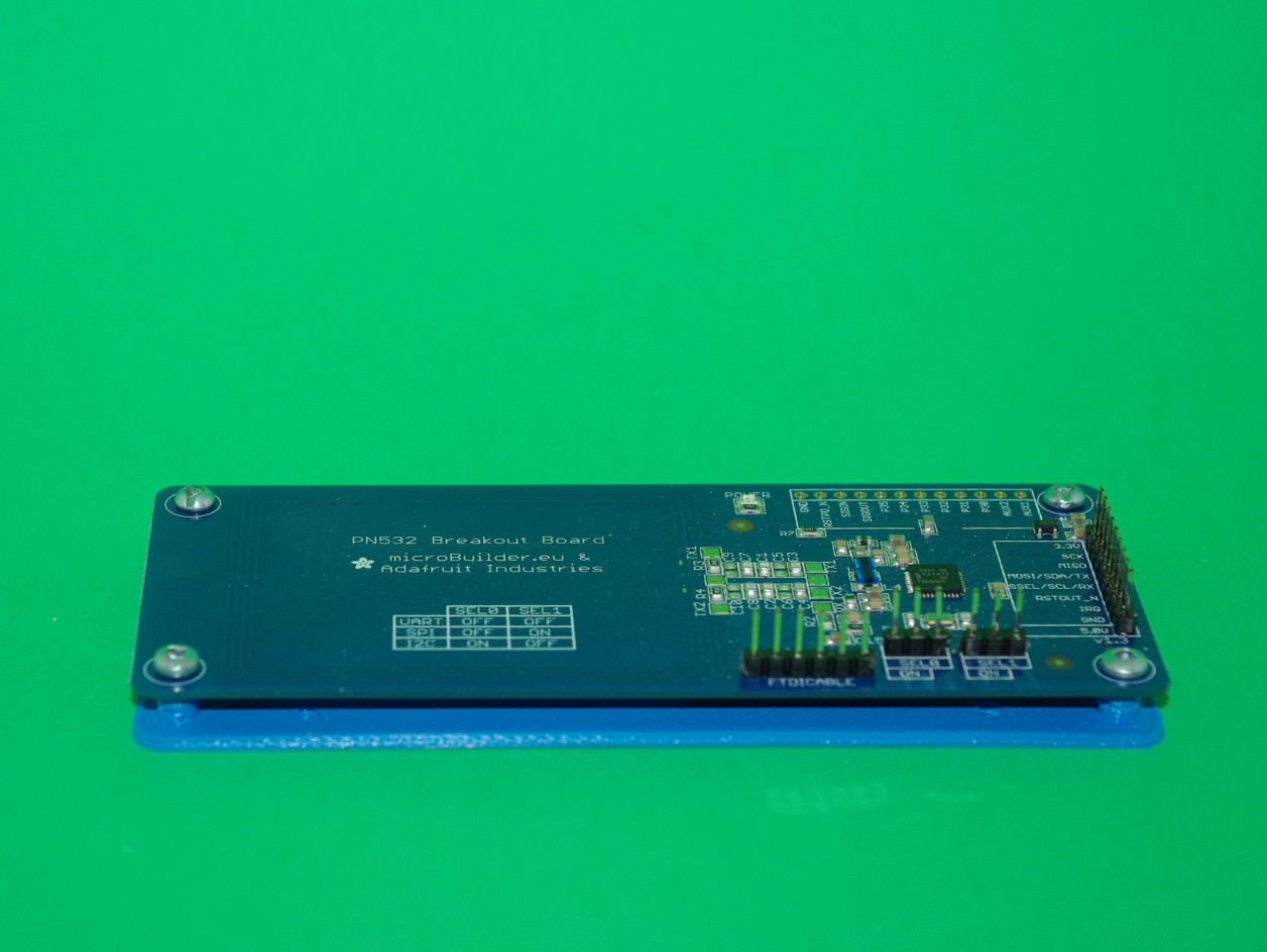 PN532 Breakout Board Mounting Plate And Drilling Guide