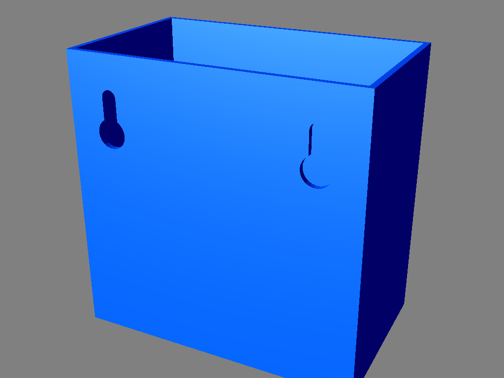 Hanging Open Box