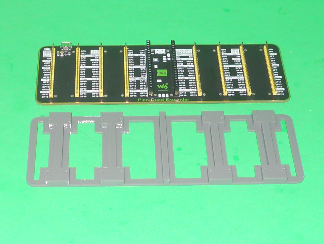 Waveshare Pi Pico Quad Expander Base Plate