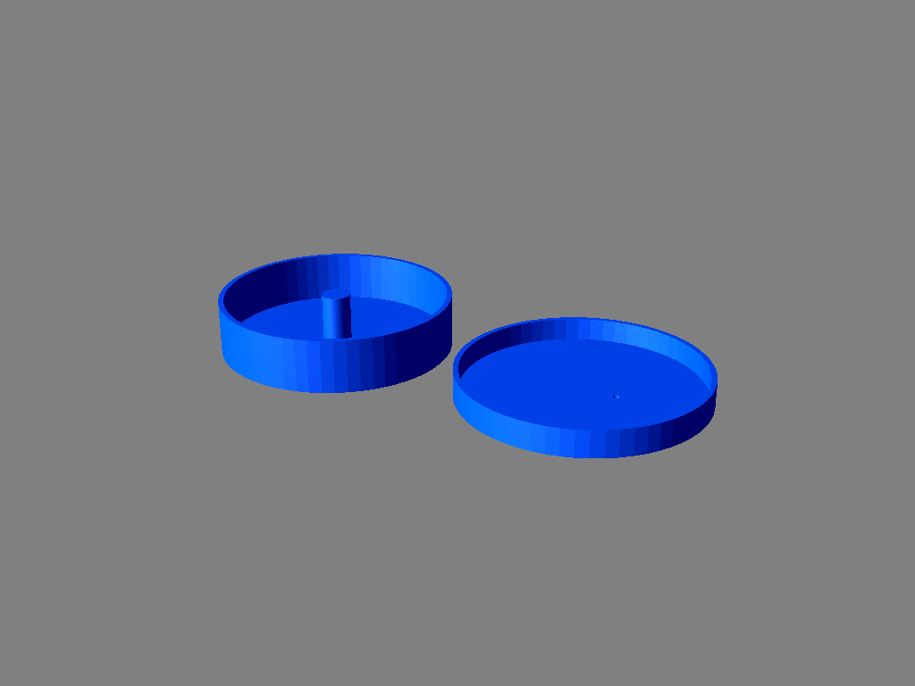 Parametric Cylindric Container with Center Pole