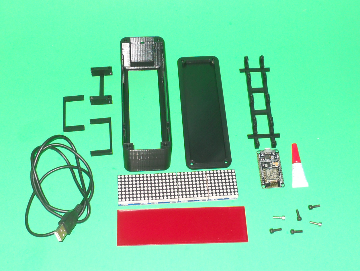32 x 8 Led Matrix Case with MCU