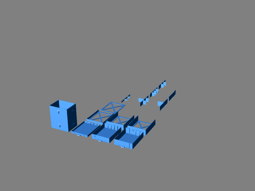 Parametric Modular Bench Organizer V2