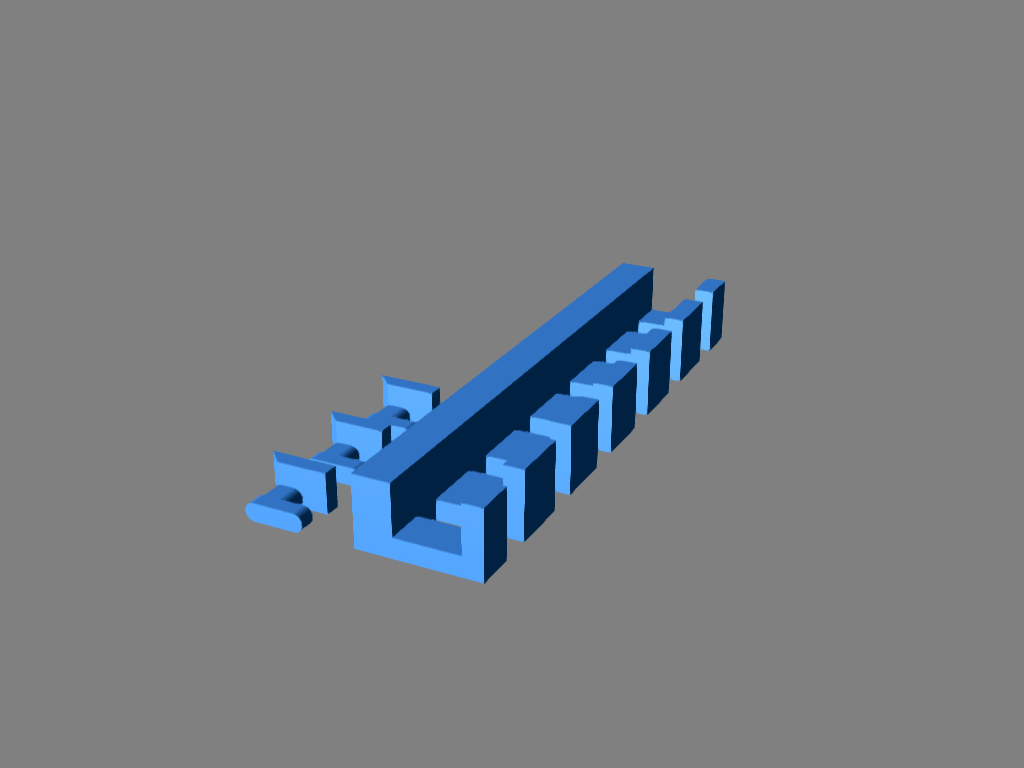 Parametric Skadis Comb Style Holder