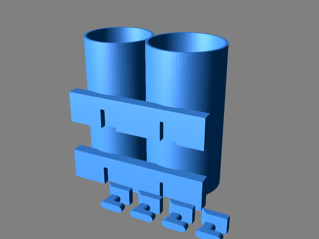 Parametric Ikea Skadis Vertical Cylinders