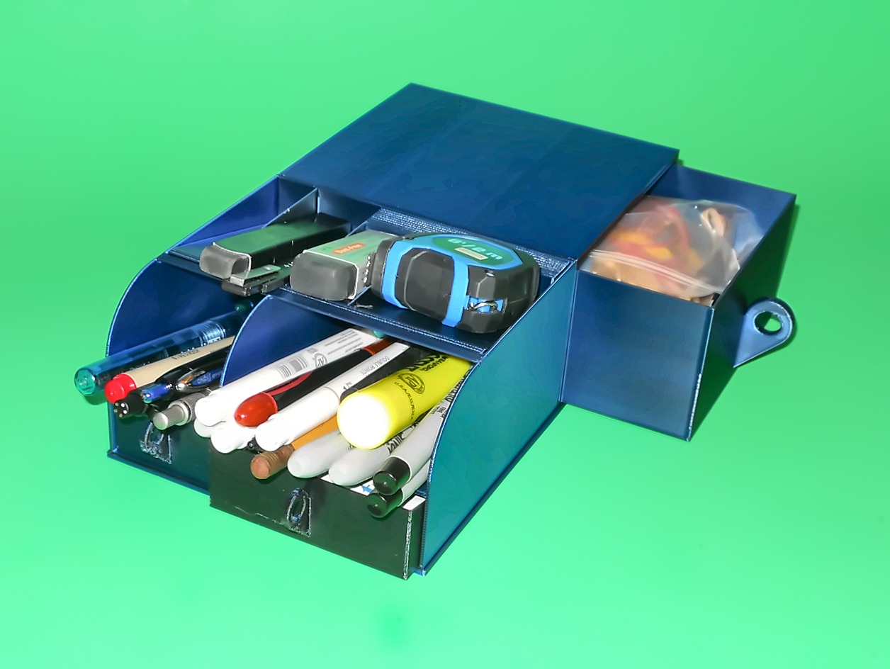 Two Small Desk Organizers for Screen Sides