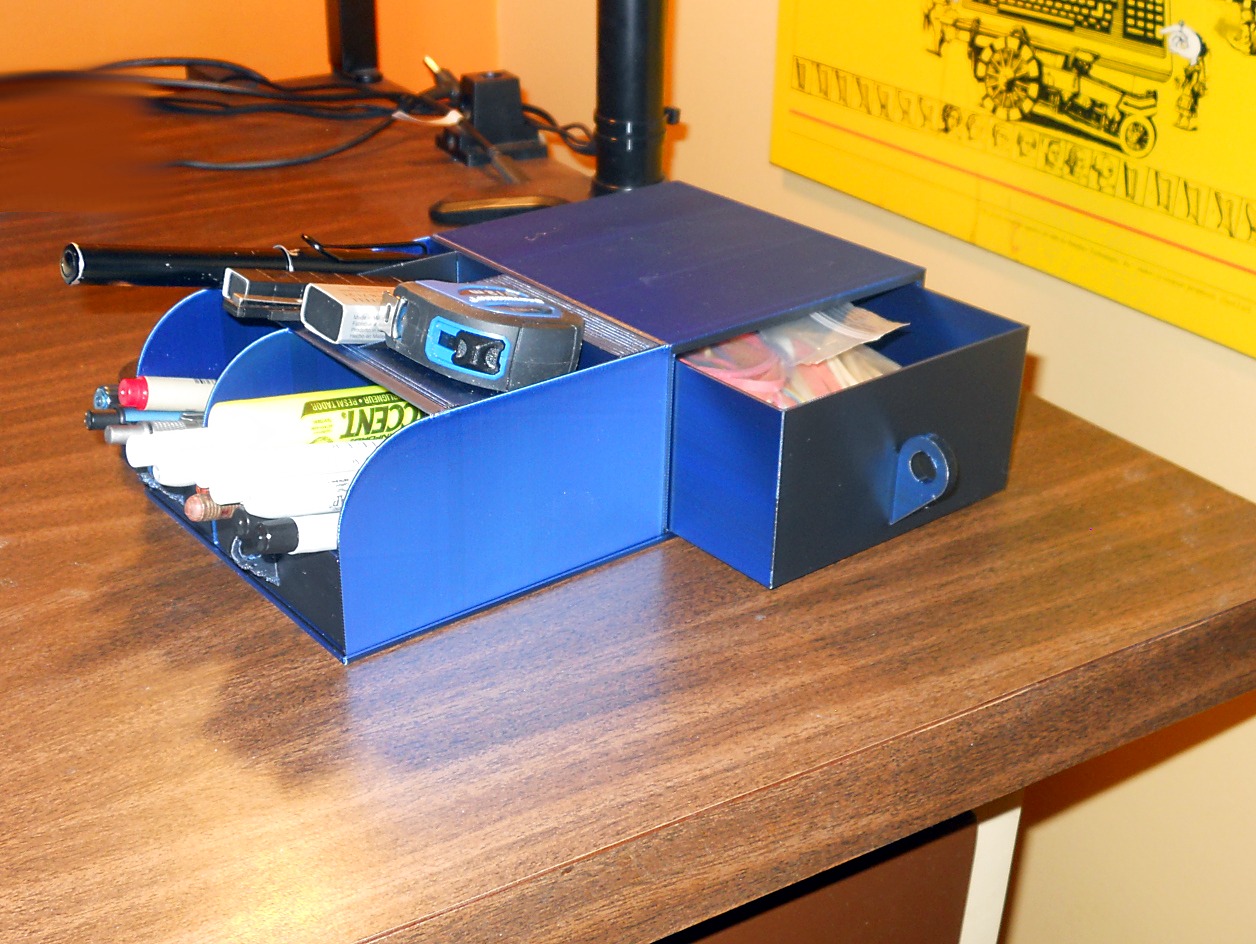 Two Small Desk Organizers for Screen Sides