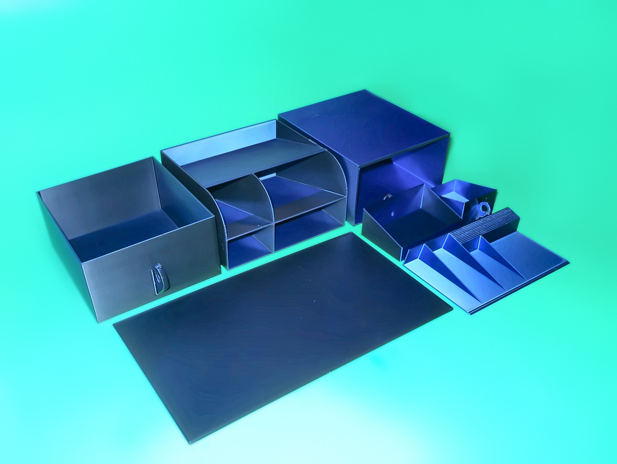 Two Small Desk Organizers for Screen Sides