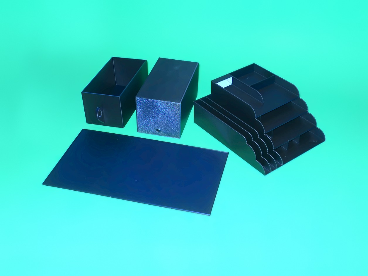 Two Small Desk Organizers for Screen Sides